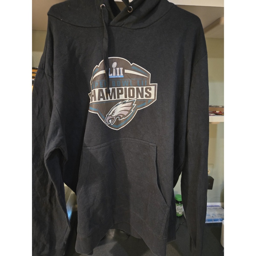 Philadelphia Eagles Super Bowl LII Champions Hoodie Fanatics NFL Pro Line 2XL